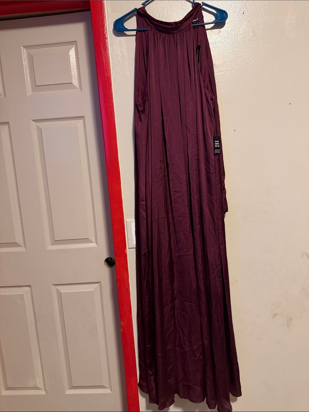 Express Plum Halter Maxi Dress